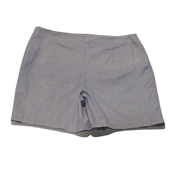 Talbots Womens Scalloped Wrap Skort Skirt Blue & White Stripe July 4th Size 12 - Picture 3 of 9